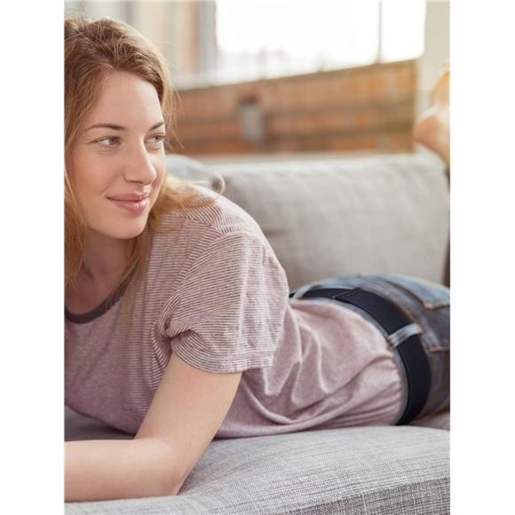 4 Pack Women No Show Invisible Belt Elastic Stretch Waist Belt with Flat Buckle - Picture 5 of 6